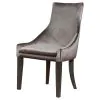 CoasterElevations 121714 Phelps - Velvet Upholstered Dining Side Chair (Set of 2) - Gray