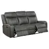 Coaster Fine Furniture 603191 Raelynn - Upholstered Track Arm Motion Sofa - Gray