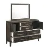 New Classic 00-677B-DM New Classic 00-677B-DM Andover - Dresser & Mirror - Nutmeg