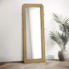 Coaster Fine Furniture 224309 Arini - Cane Weave Full Length Standing Floor Mirror - Sand Wash