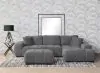 Coaster Fine Furniture 509965 Octavia - Upholstered Sectional Chaise Sofa - Charcoal Gray