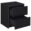 Coaster Fine Furniture 315852 Westpark - 2-Drawer Nightstand LED Lights And USB - Black