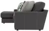 Jackson 5045/73/75-28 Jackson 5045/73/75-28 Minori - Italian Leather 2 Piece Sofa / Chaise With LSF Chaise - Steel