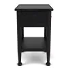 Riverside Furniture 61768 Riverside Furniture 61768 Calhoun - 1-Drawer Nightstand - Ebony Whiskey Oak