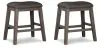 Ashley Furniture D388-024 Caitbrook - Upholstered Stool (Set of 2) - Gray