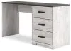 Ashley Furniture H4121-34 Shawburn - Home Office Desk - White / Dark Charcoal Gray