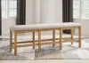 Ashley Furniture D773-09 Havonplane - XL Counter Height Upholstered Dining Bench - Brown