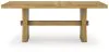 Ashley Furniture D841/45/01(2)/02A/60 Galliden - 8 Pc. - Rectangular Dining Table, 4 Side Chairs, 2 Arm Chairs, Server - Light Brown / Black
