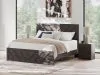 Ashley Furniture B3789/31/36/72/97 Ashley Furniture B3789/31/36/72/97 Prendonea - 4 Pc. - Dresser, Mirror, King Panel Bed - Charcoal