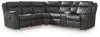 Ashley Furniture PC13001S1 Sultan Meadow - 2-Piece Reclining Sectional - Carbon
