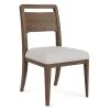 Riverside Furniture 43457 Delia - Wood Back Side Chair (Set of 2) - Nouveau Walnut / Beige