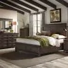 Liberty Furniture 759-BR-QSBDMC Liberty Furniture 759-BR-QSBDMC Thornwood Hills - 4 Piece Bedroom Set (Queen Storage Bed, Dresser & Mirror, Chest) - Rock Beaten Brown