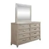 Liberty Furniture 902-BR-CKUBDMCN Liberty Furniture 902-BR-CKUBDMCN Belmar - 5 Piece Bedroom Set (California King Upholstered Bed, Dresser & Mirror, Chest, Nightstand) - Washed Taupe