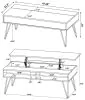 CoasterEssence 723368 Fanning - Engineered Wood Lift Top Coffee Table - Golden Oak