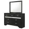 CoasterEveryday 206363M Miranda - 7-Drawer Dresser With Mirror - Black