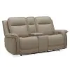 Liberty Furniture 7030CS-23P Cora - Loveseat With Console P3 & ZG - Aline Cashmere