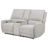 Coaster Fine Furniture 610522P Sylmar - Chenille Upholstered Power Reclining Loveseat - Dove Gray