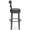 Ashley Furniture D388-230 Caitbrook - Tall UPH Swivel Barstool - Gray