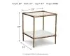 Ashley Furniture A4000442 Ashley Furniture A4000442 Ryandale - Accent Table - Antique Brass Finish