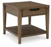 Ashley Furniture T769-3 Roanhowe - Rectangular End Table - Brown