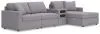 Ashley Furniture 92104S37 Ashley Furniture 92104S37 Modmax - 4-Piece Sectional With Raf Corner Chaise And Audio System Console - Granite