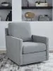 Ashley Furniture A3000737 Ashley Furniture A3000737 Freybourne Next-Gen Nuvella - Swivel Accent Chair - Pewter