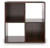 Ashley Furniture EA1055-2X2 Ashley Furniture EA1055-2X2 Glosmount - Four Cube Organizer - Cherry / Light Brown