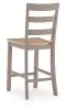 Ashley Furniture PCD403-124 Harperfeld - Barstool (Set of 2) - Natural / Gray
