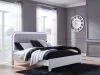Ashley Furniture PCB392B4 Ashley Furniture PCB392B4 Jarlee - King Upholstered Panel Bed - White