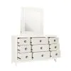 Samuel Lawrence Furniture S910-010 Melrose - 9-Drawer Dresser in a White Finish - White