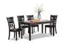 New Classic D1701-160-EBY New Classic D1701-160-EBY Gia - 5 Piece Dining Set (Table & 4 Chairs) - Ebony