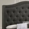 CoasterEssence 310072KE Sonoma - Upholstered Eastern King Wingback Bed - Gray