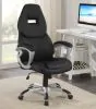 CoasterEssence 801296 Bruce - Upholstered Adjustable Home Office Desk Chair - Black