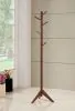 CoasterEveryday 900633 Devlin - 6 Hook Freestanding Wood Coat Rack Hat Hanger - Walnut