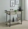 Coaster Fine Furniture 181005 Ventura - 1-Drawer Engineered Wood Bar Cart - Gray Driftwood