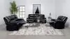 Coaster Fine Furniture 610244-S3 Camila - 3 Piece Upholstered Motion Reclining Sofa Set - Black