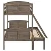 CoasterEveryday 400809 Flynn - Wood Twin Over Full Bunk Bed - Weathered Brown