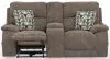 Jackson Furniture Industries 762829-1963/19-2940/49 Joya - Power Zero Gravity Reclining Console Loveseat With Power Adjustable Headrest And CR3 Heat/Massage/Lumbar/ZG - Mushroom