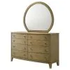 Coaster Fine Furniture 224923M Granada - 8-Drawer Dresser And Mirror - Natural Pine