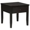 Coaster Fine Furniture 710577 Concord - 1-Drawer Square End Table - Distressed Java