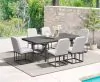 Intercon NV-CH-380C-MCA-RTA Navarro - Outdoor Dining Upholstered Side Chair - Mocha