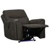 New Classic U5853-16P2-SBL Gaia - Auto Glider Recliner With Power Headrest & Footrest - Sable