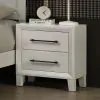 New Classic B0182W-040 New Classic B0182W-040 Ballard - 2 Drawer Nightstand - White