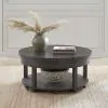 Liberty Furniture 811-OT1010 Weston - Round Lift Top Cocktail Table - Peppercorn