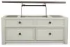 Ashley Furniture T637-20 Bolanburg - Lift Top Cocktail Table - White / Brown / Beige
