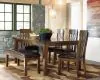 Ashley Furniture D594-00 Ralene - Large UPH Dining Room Bench - Medium Brown