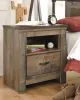 Ashley Furniture B446-91 Trinell - One Drawer Night Stand - Brown