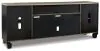 Ashley Furniture W989-68 Foyland - XL TV Stand w/Fireplace Option - Black / Brown