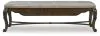 Ashley Furniture D947-00 Maylee - Upholstered Storage Bench - Dark Brown