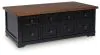 Ashley Furniture T664-9 Wildenauer - Lift Top Cocktail Table - Brown / Black